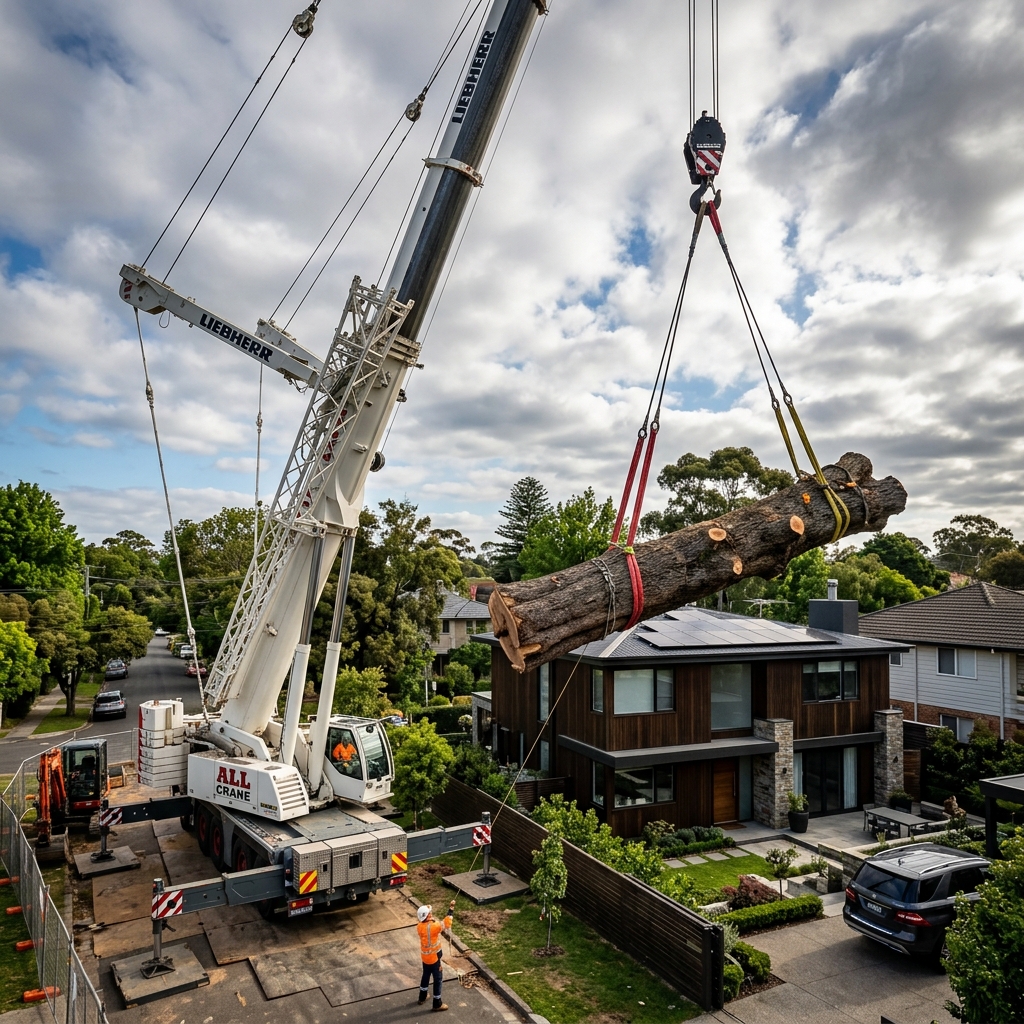 Professional Crane Tree Removal