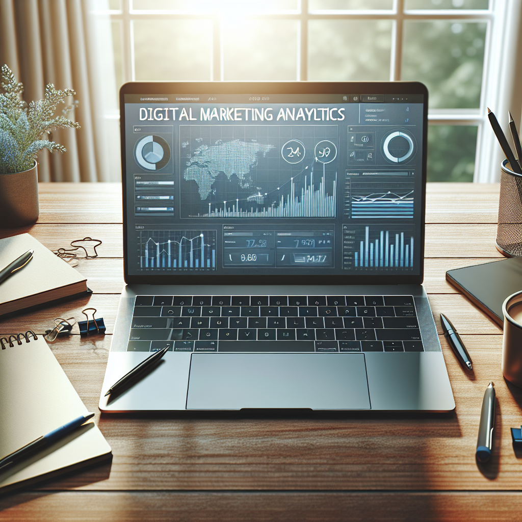 digital marketing analytics laptop — about Webdizini SEO agency Florida